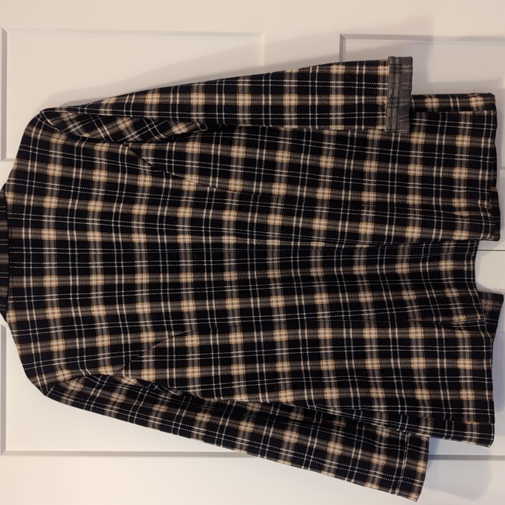 Liverpool Los Angeles Boyfriend Blazer Tartan Plaid Knit L Like New - Picture 3 of 8